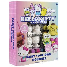 the hello kitty and friends paint your own figurines set is in its box