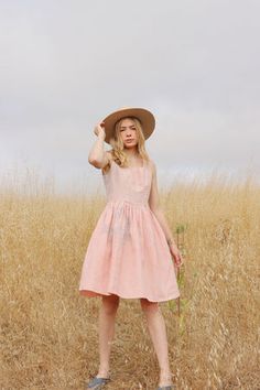 Lucy Recycled Flour Sack Dress