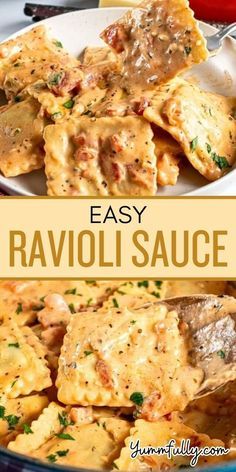 easy ravioli sauce is the perfect side dish for any meal it's creamy, cheesy and delicious