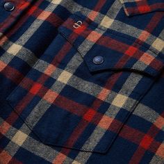 This rugged flannel shirt features a rich navy blue plaid print. Authentic Western details include a snap front, one-point curved back yoke and a three snap cuff. A spread collar with collar stays keeps the shirt looking sharp, while subtly embossed Stetson logos on the chest pocket and sleeve placket further augment the style. It’s made from a garment washed brushed twill flannel that hangs well while keeping its shape and only gets better with age. Brushed Twill Flannel One-Point Curved Back Y Navy Fall Shirt With Button Closure, Navy Shirt With Button Closure For Fall, Plaid Cotton Flannel Shirt With Snap Buttons, Classic Flannel Shirt With Snap Buttons, Plaid Flannel Shirt With Snap Buttons, Blue Flannel Shirt For Fall, Blue Button-up Flannel Shirt With Snap Buttons, Collared Flannel Shirt With Buttons, Blue Buttoned Flannel Shirt