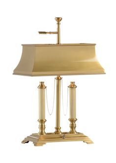 Classic Desk Lamp Crown Molding Modern, Brass Desk Lamp, Classic Table Lamp, Classic Desk, Brass Desk, Candlestick Lamps, Bright Homes, Lamps For Sale, Brass Table Lamps