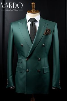 Teal Green Suits For Men, Classic Green Double Breasted Suit For Groom, Green Long Sleeve Three-piece Suit For Business, Luxury Fitted Green Double Breasted Suit, Elegant Green Fitted Double Breasted Suit, Green Double Breasted Suit With Notch Lapel, Classic Green Double Breasted Suit, Classic Green Three-piece Single Breasted Suit, Green Double Breasted Suit