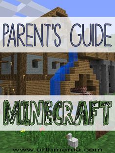 the parent's guide to minecraft for parents and kids, with text overlay