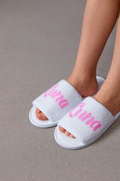 Make every step cozier for your little ones with our "Kids Customized Slippers"! Ideal for tiptoeing into the kitchen for Saturday pancakes or lounging during a family movie night, these slippers add a personal touch to your child's comfort. These snug slippers are just the ticket for keeping chilly toes warm. Made from a soft, plush fabric and lined with a cozy fleece, they ensure comfort that lasts all day long. Designed with durability in mind, they feature a non-slip sole to keep your kids s Comfy White Home Slippers, White Comfy Home Slippers, Comfy Non-slip White Slippers, Comfortable White Slippers For Home, White Comfortable Home Slippers, Comfy White Lounging Slippers, White Non-slip Indoor Slippers, Comfortable White Slippers For Lounging, White Playful Indoor Slippers