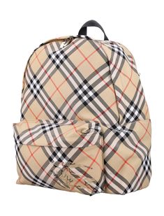 Ml Essential Backpack By Burberry London. Featuring: Iconic Burberry Vintage Check Pattern Durable Nylon Construction Spacious Main Compartment With Zip Closure Front Zip Pocket Adjustable Shoulder Straps Top Handle Burberry Logo Detail On The Front Pocket Height: 47cm Width: 34cm Depth: 15cmComposition: 92% polyester, 08% polyurethane Ysl Sandals, Burberry Logo, Tom Ford Handbags, Burberry Vintage, Stella Mccartney Bag, Italian Outfits, Burberry London, Leather Cap, Valentino Bags