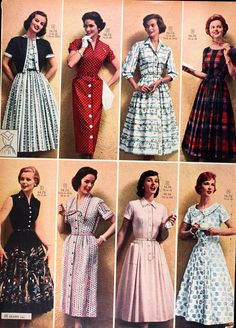 1958 - Sears Catalog Reunion Dress, Bye Bye Birdie, 50's Fashion, Look Retro