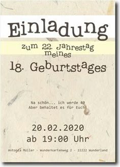 an old poster with the words finladung in german on it's side