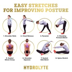 Dealing with bad posture? Don't Be a Slouch. Postural Correction Exercises, Stretching For Good Posture, How To Fix Posture While Sitting, Posture Correction Yoga, Practice Good Posture, Stretch To Fix Posture, Posture Correcting Stretches, How To Get Good Posture Exercises, How To Improve Posture While Sleeping