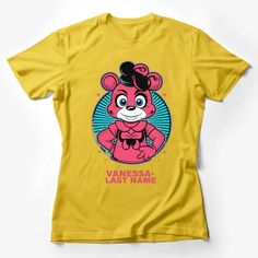 Cute Cartoon Bear T-Shirt, Vibrant Kids Animal Graphic Tee, Personalized Name Shirt, Unisex Children's Clothing, Fun Bear Character Top Female T-Shirt Custom graphic T-Shirt.Customize your color Cute Cartoon Bear, Animal Graphic Tee, Bear Character, Animal Graphic, Cartoon Bear, Bear T Shirt, Bear Cartoon, Animals For Kids, Custom Shirts