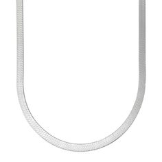 Step into a world of elegance with our sterling silver herringbone chain, shining brightly with meticulous polish. Measuring 18 inches, plus a handy 2-inch extender, and secured with a reliable lobster clasp, it's crafted to seamlessly complement your unique style and daily life. This isn't just an accessory; it's your next step towards embracing everyday luxury and boosting your look with confidence. Discover Silpada x Helzberg, a collection embracing the beauty of self-expression, anchored in Classic Silver Snake Chain Necklace For Everyday, Silver Snake Chain Jewelry For Everyday, Everyday Silver Snake Chain Jewelry, Elegant White Gold Snake Chain Necklace Gift, Elegant Silver Snake Chain Necklace For Gift, White Gold Snake Chain Jewelry, Modern White Gold Snake Chain Jewelry, Elegant Silver Herringbone Necklace For Formal Occasions, Elegant White Gold Snake Chain Necklace