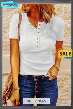 Solid Color Short Sleeve Thread Knitted Slim T-shirt Top Casual Ribbed T-shirt For Spring, Casual Stretch Knit T-shirt, Casual Knit Shirt With Relaxed Fit, Casual Relaxed Fit Knit Shirt, Casual White Knit Shirt, Ribbed Short Sleeve Top For Everyday Summer Wear, Casual Short Sleeve Top With Ribbed Neckline, White Casual Solid Color Top, Casual Knit Shirt For Summer