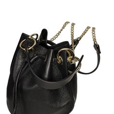 Very Well Made- Wry Cute And Had A Small Strap Or A Long Chain To Hold Onto. Luxury Bucket Bag With Mobile Phone Bag For Everyday, Luxury Bucket Bag With Mobile Phone Holder For Everyday, Leather Bucket Evening Bag With Detachable Strap, Black Leather Pouch With Adjustable Strap, Black Leather Handheld Pouch, Versatile Black Clutch Pouch, Black Pouch For Daily Use, Trendy Black Leather Pouch, Chic Phone Bag With Detachable Strap