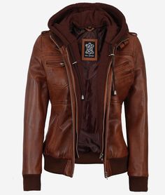 Hooded leather jacket Leather Motorcycle Jacket Women, Hooded Leather Jacket, Stylish Leather Jacket, Leather Jacket Women, Womens Black Leather Jacket, Leather Jacket With Hood, Lambskin Leather Jacket, Real Leather Jacket, Leather Motorcycle Jacket