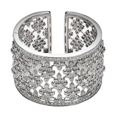 Bangle in 18kt white gold set with 262 diamonds 9.51 cts, 23 marquise cut diamonds 9.45 cts and 22 princess cut diamonds 2.82 cts Luxury Diamond White Bangle With Diamond Cut, Luxury Diamond Bangle In Diamond White, Luxury Diamond Cut Bangle In Diamond White, Gold Diamond Watches, White Gold Bangle, Diamond Watches, White Gold Set, Marquise Cut Diamond, Gold Bangle