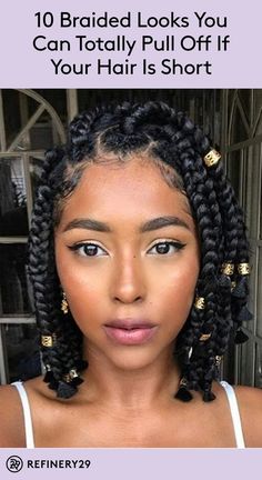 Med Braids, Braids Fashion, Short Bob Braids, Box Braids Bob, Black Ponytail, Bob Braids Hairstyles, Natural Braided Hairstyles, Short Box Braids Hairstyles, Braided Hairdo