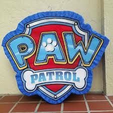 the paw patrol sign is on the wall