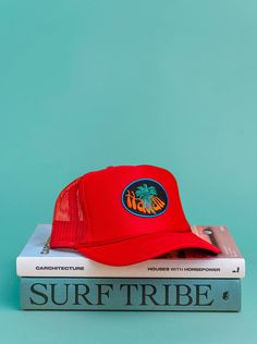 The perfect trucker. 100% Polyester Front; 100% Nylon Mesh Hawaii, Surfing, Mesh