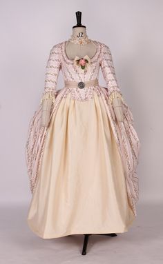 Robe a La Polonaise 18th Century Women's Cotton Pattern - Etsy Pink Victorian Dress Costume, Elegant Pink Victorian Dress With Historical Design, Pink Victorian Marie Antoinette Costume Dress, 18th Century Historical Dress For Vintage Events, 18th Century Dresses For Vintage Events With Historical Design, Pink Rococo Victorian Dress Costume, Pink Rococo Victorian Dress For Costume, Pink Victorian Rococo Dress For Costume, 18th Century Victorian Wedding Dress