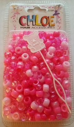 Hot Pink Girls Hair Beads with Beader 200ct - Elise Beauty Supply Braids And Twist, Beads For Hair, Twist Hair, Braids With Weave, Hair Beads, Peach Rings, Pink Beads, Girls Hair, Twist Hairstyles