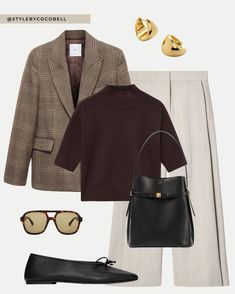 Check tailored jacket with pockets … curated on LTK Rich Outfits, Scandi Fashion, Burgundy Sneakers, Suede Trench Coat, Grey Cable Knit Sweater, Scarf Wool, Revolve Dresses, Future Outfit, Outfit Inspiration Fall