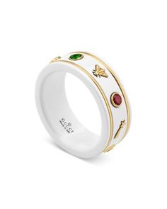 Gucci 18K Yellow Gold & White Zirconia Colored Topaz Thin Icon Band | Bloomingdale's Ring Png, Jewelry Gucci, Modernist Ring, Gucci Jewelry, Jewelry For Sale, Buy Gucci, Moonstone Bracelet, Band Jewelry, Stacked Jewelry