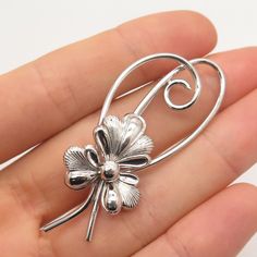 Good vintage condition.  925 Sterling Silver Vintage Forstner Floral Pin Brooch  Weight: 6.7g   WELCOME TO PAWN SHOP We are an actual pawn shop and have been in business for over 25 years. Since 1990, our establishment has been serving a variety of clients by providing them with short term cash solutions and options of liquidity regarding their treasured heirlooms. Acknowledging that today′s customers are very sophisticated and are looking for a variety of investments, our acquisitions are hand- Classic Sterling Silver Brooch, Sterling Silver Brooch Jewelry, Sterling Silver Brooch For Anniversary, Sterling Silver Brooch In Silver, Sterling Silver Brooch Jewelry In Silver, Sterling Silver Hallmarked Brooches, Hallmarked Sterling Silver Brooches For Anniversary, Victorian Sterling Silver Brooch In Silver, Sterling Silver Hallmarked Brooches For Anniversary