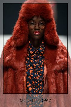 Business Look, Topaz, Fur Coat, Orange