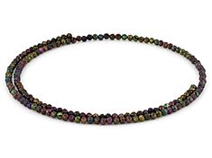 Approximately 30.00ctw Multi Color Black Spinel Stainless Steel Necklace. Measures approximately 18"L. Jewelry Styles, Spinel Gemstone, Broken Chain, Latest Jewellery, Pearl Strands, Black Spinel, Steel Necklace, Stainless Steel Necklace, Sterling Silver Necklace