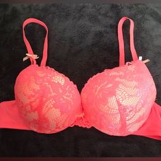 New Without Tags, No Flaws. Padded Push Up Bra. Nylon/Spandex. Pink Push-up Bra With Built-in Support, Pink Push-up Bra, Feminine Pink Bra With Lined Body, Pink Underwire Stretch Bra, Feminine Pink Lined Bra, Pink Padded Stretch Bra, Pink Stretch Bra With Padded Cups, Stretch Pink Bra With Padded Cups, Push Up Bra