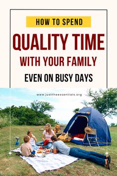 Happy family camping. Busy Family Organization, Family Organization, Daily Action, Simplifying Life, Family Images, Balanced Life