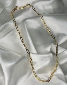 18K Gold Plated Stainless Steel Paper Clip Chain Necklace Bracelets Formal Gold Plated Necklace With Paperclip Chain, Formal Gold-plated Necklace With Paperclip Chain, Formal Paperclip Necklace With Delicate Chain, 14k Gold Chunky Chain Necklace Gift, 14k Gold Chunky Chain Necklace For Gifts, Luxury Gold Cable Chain Necklace, Formal Paperclip Shape Chunky Chain Necklace, Formal Chunky Chain Paperclip Necklace, Minimalist Gold Paperclip Necklace