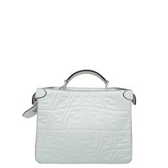 Material: White FF Embossed Leather Hardware: Silver Features: Pockets: Interior Zipper Pocket, Exterior Zipper Pocket Bag style: Shoulder Bag / Top Handle Closure type: Turn Lock Closure Serial Number / Stamp / Date Code: 7VA530 - AFSP - 218 - 4927 Measurement in inches: W x D x H Inclusions: Dust Bag & Rain Cover Condition: Used in very good condition – 7 out of 10 Exterior: very good condition, with few scratches on the hardware and showing normal signs of use. Interior: very good condition, with stain on fabric and showing normal signs of use. Cartier Sunglasses, Jimmy Choo Sunglasses, Leather Hardware, Fendi Shoes, Louis Vuitton Shoes, Rain Cover, Bag Style, Pocket Bag, Bags Designer Fashion