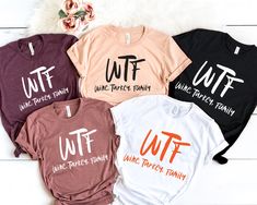 "WTF Thanksgiving Shirt, Wine Turkey Family Thanksgiving Shirt, Thanksgiving Family Shirts, Thanksgiving Food Shirt, Thanksgiving Dinner Tee Hello! Welcome to Virgo Design Boutique! I am a Virgo :) I may overthink and over-analyze everything. I like to do everything right the first time. I am meticulous and perfectionist in everything I do. Every product you buy will reach you with the same care and perfection. You can be sure of that :) * High quality and super soft, comfortable shirt. Made wit Cute Thanksgiving Shirts, Thanksgiving Custom Shirts, Familt Thanksgiving Shirts, Burgandy Thanksgiving Shirts, Miami Shirt, Thanksgiving Graphic Print Crew Neck T-shirt, Thanksgiving Cotton T-shirt With Graphic Print, Food Shirt, Shark Shirt