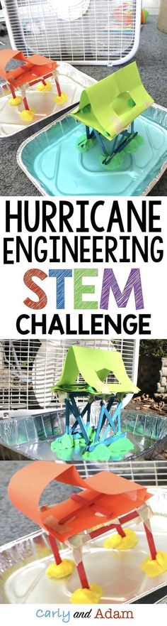 This hurricane STEM activity is the perfect activity for learning about hurricanes and hurricane safety. Students construct a building that can withstand a hurricane simulation. Fall Stem Activities, Weather Activity, Steam Ideas, Stem Classes, Stem Lab, Stem Lesson, Stem Activity, Stem Challenge, 6th Grade Science