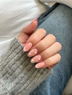 Almond Nails Cute, Acrylic Nails Almond Shape, Girly Acrylic, Milky Nails, Nail Looks, February Nails, Girly Acrylic Nails, Purple Nail