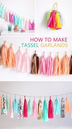 how to make tassel garlands