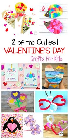 valentine's day crafts for kids that are fun and easy to make with paper