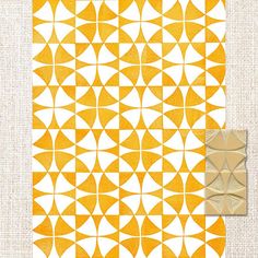 an orange and white background with circles