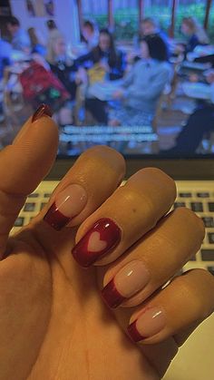 February Nails, Happy Nails, Her Nails, Heart Nails