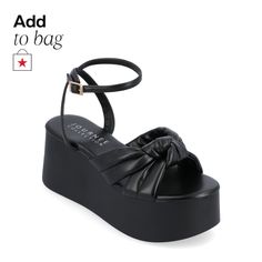 in stock Journee Collection, Platform Sandals, Black Sandals, Shoes Sandals, In Store, Pick Up, Buy Online, Sandals, Free Shipping