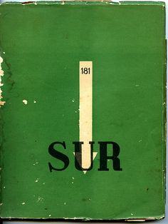 an old green book with the word sur on it's front and bottom corner