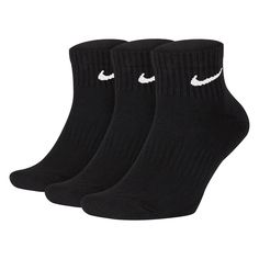 Power through your workouts in comfort with these men's performance socks from Nike. 3-pack Quarter-length design Thick terry sole provides impact cushioning FIT & SIZING Fits shoe sizes: 8-12 High-friction yarns in footbed help reduce slippage FABRIC & CARE Polyester, cotton, nylon, spandex Machine wash Imported Color: Charcoal. Gender: male. Age Group: adult. Material: Cotton Blend. Nike Ankle Socks, Cushioned Socks, Nike Air Max Ltd, Stylish Socks, Nike Socks, Black Socks, Ankle Socks, White Nikes, Mens Socks