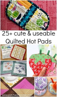 the 25 + cute and useful quilted hot pads