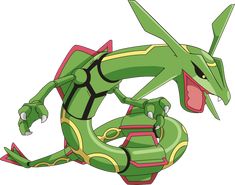 a green and yellow pokemon character with its mouth open, sitting on one leg in the air