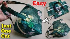 this is how to make an easy purse out of fabric and duct it's just one cut