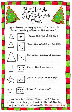 a christmas tree themed worksheet for kids