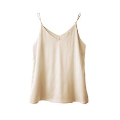 PRICES MAY VARY. Classic satin V-neck camisole-- The cut is flattering, good fit and beautifully made, look feminine and charm. CHARACTERISTIC-- Elegant 2 sides Chic V-Neck (can wear either the lower or higher v-neck in front); Thin Spaghetti Strap; Not see through, easy and comfortable for daily wear. BASIC DESIGN-- This summer tank top can wear with jeans/leggings for a casual look, or with your shorts/skirts for a date, wear under a blazer for a meeting, pair it with denim jacket, cardigan, h Low Waisted Jeans, Satin Camisole, Casual College Outfits, Summer Tank Tops, Top T Shirt, Low Waisted, College Outfits, Vest Top, Silk Satin