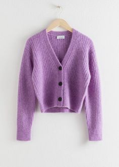 b5a1fc2085986034e448d2ccc5bb9703desc51126461ri Autumn Closet, Shifting Closet, Clothing Aesthetics, Lilac Cardigan, Pretty Cardigans, Reference Ideas, The Cardigans, Clueless Outfits, Purple Cardigan