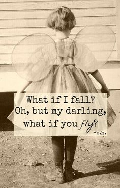 Motivational Monday inspirational quote #ravensreststudio Fun Images, What If You Fly, A Sign, Monday Motivation, I Fall, What If