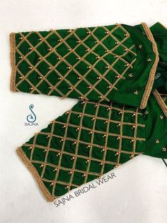 Check Design Aari Work Blouse, Aari Blouse, New Saree Blouse Designs, Simple Embroidery Designs, Aari Work Blouse